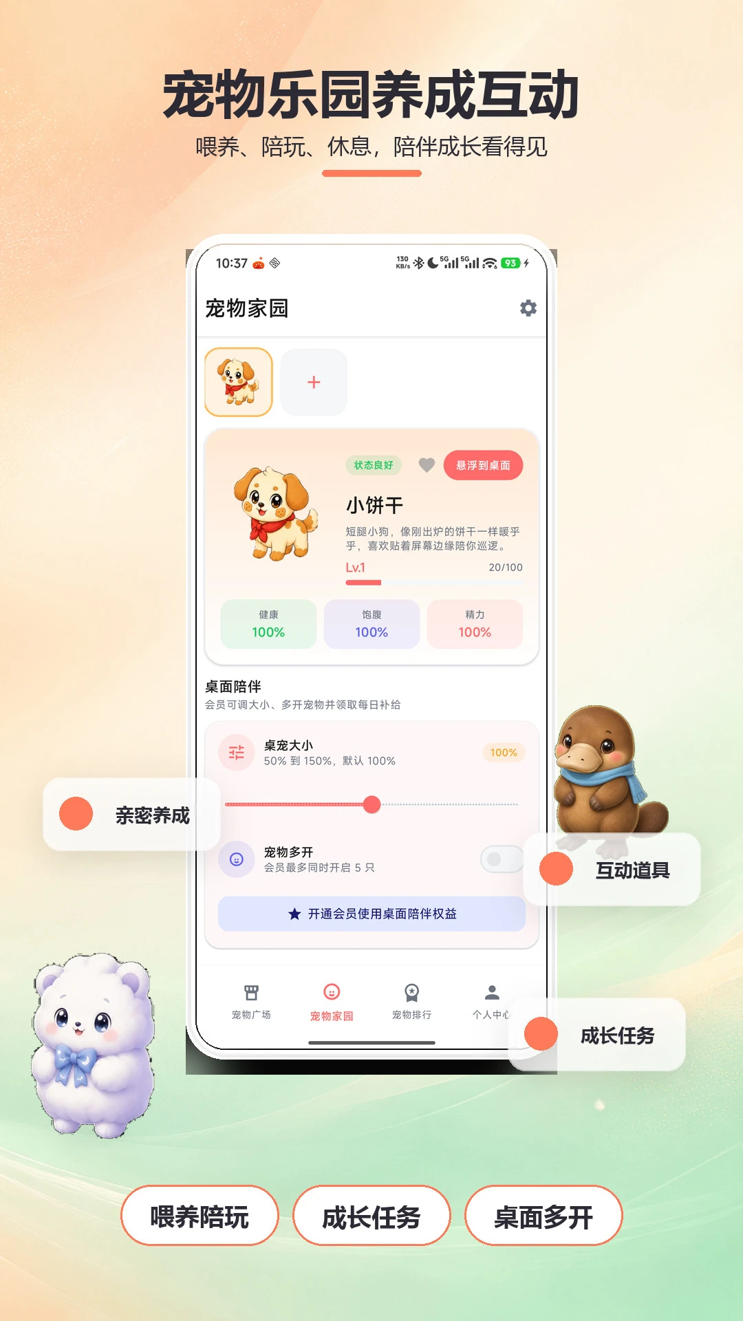 桌面萌宠截图