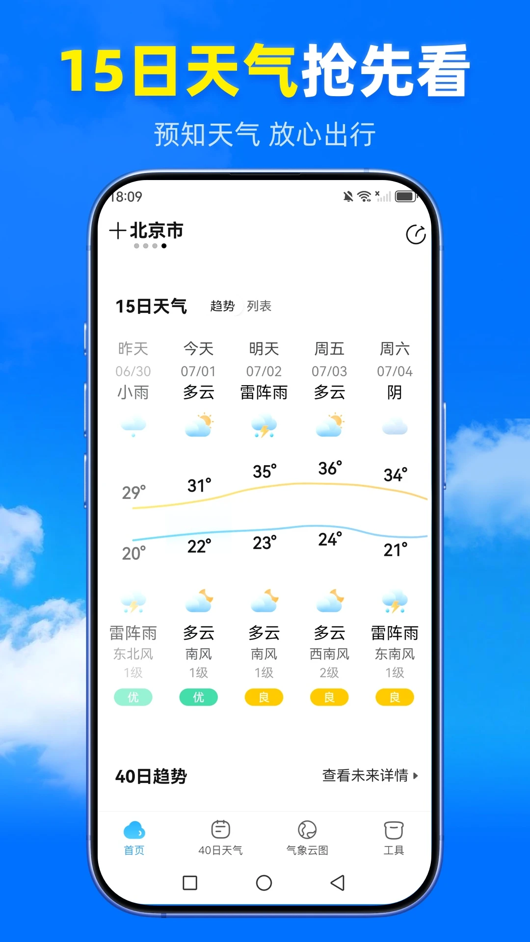 王牌天气截图