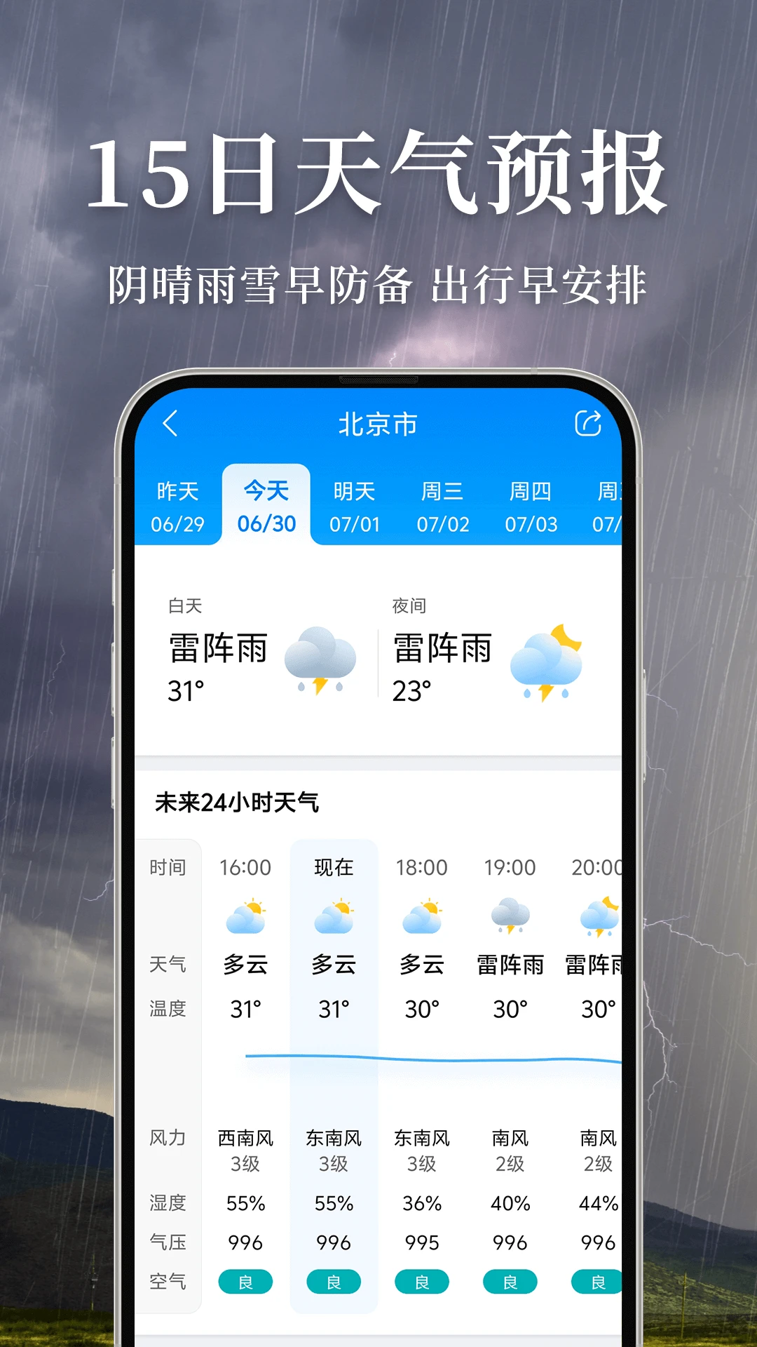 准雨天气截图