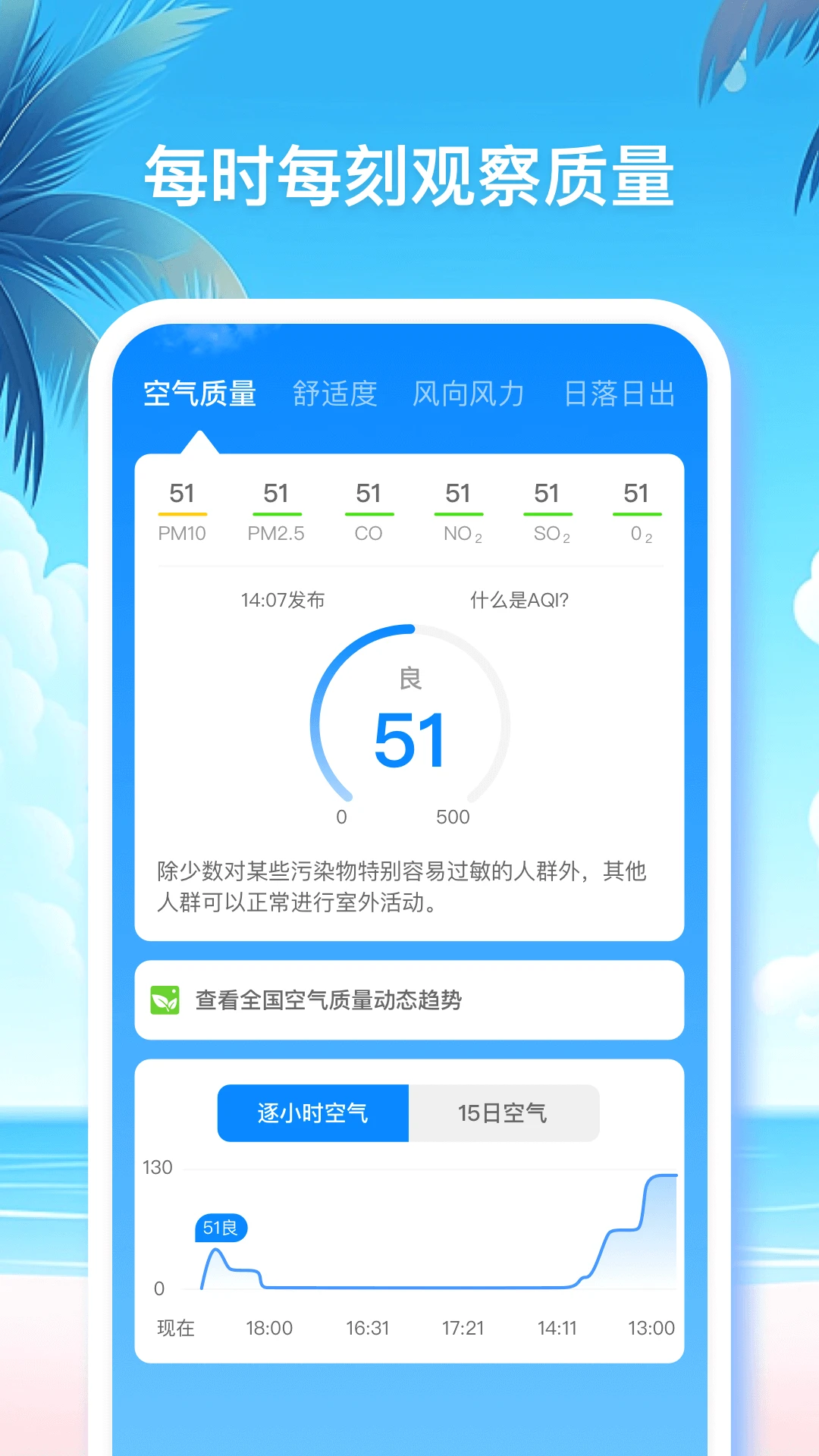 无忧天气截图