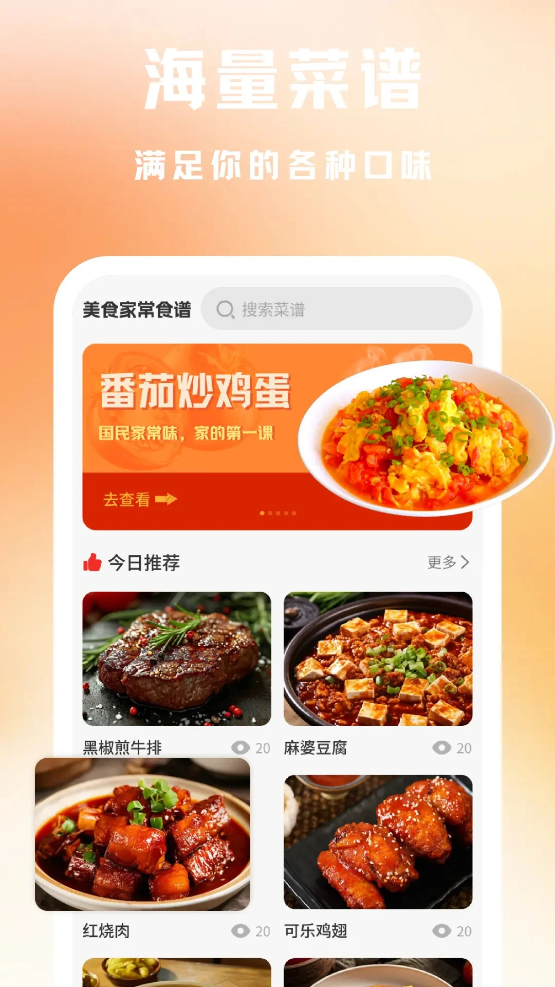 美食家常菜谱截图