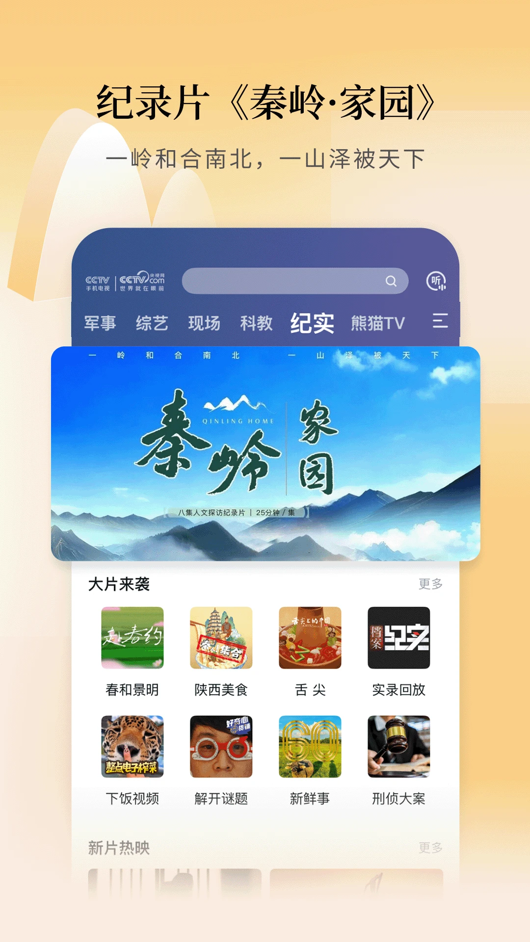 CCTV手机电视截图