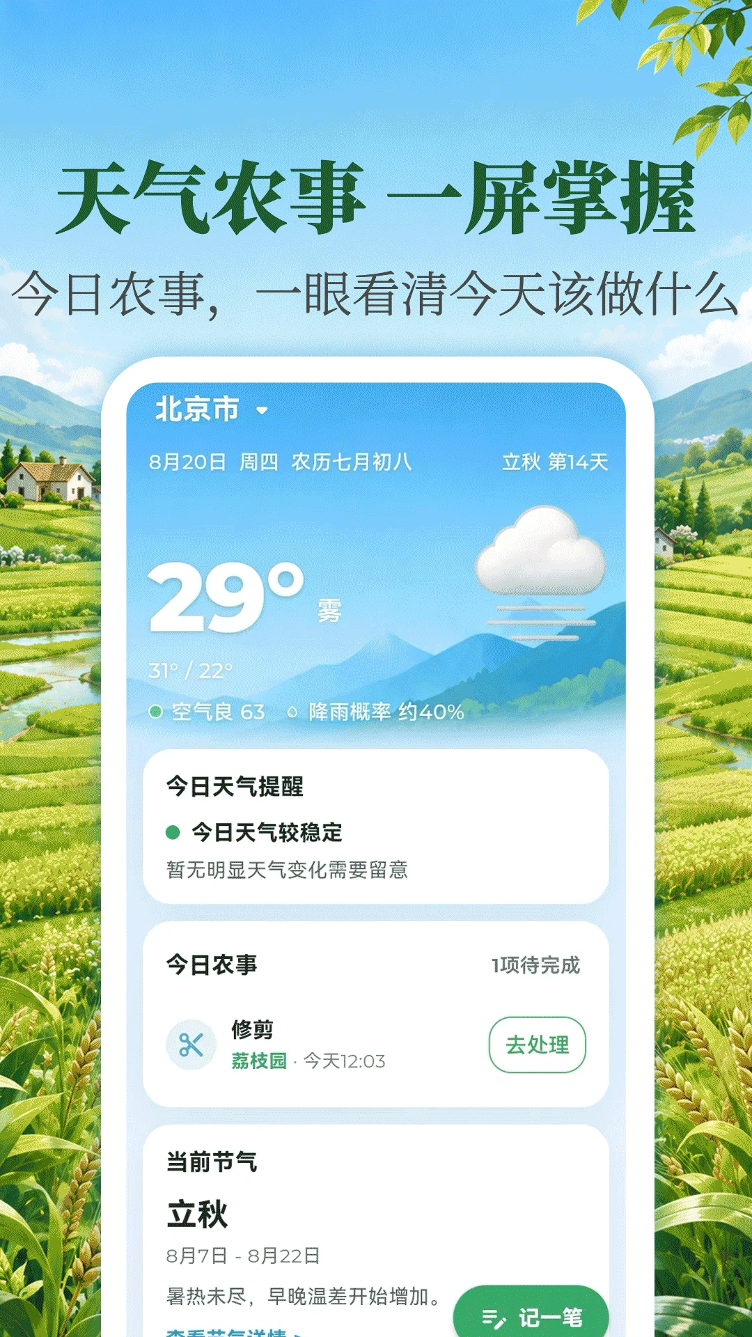 日历365农历天气截图
