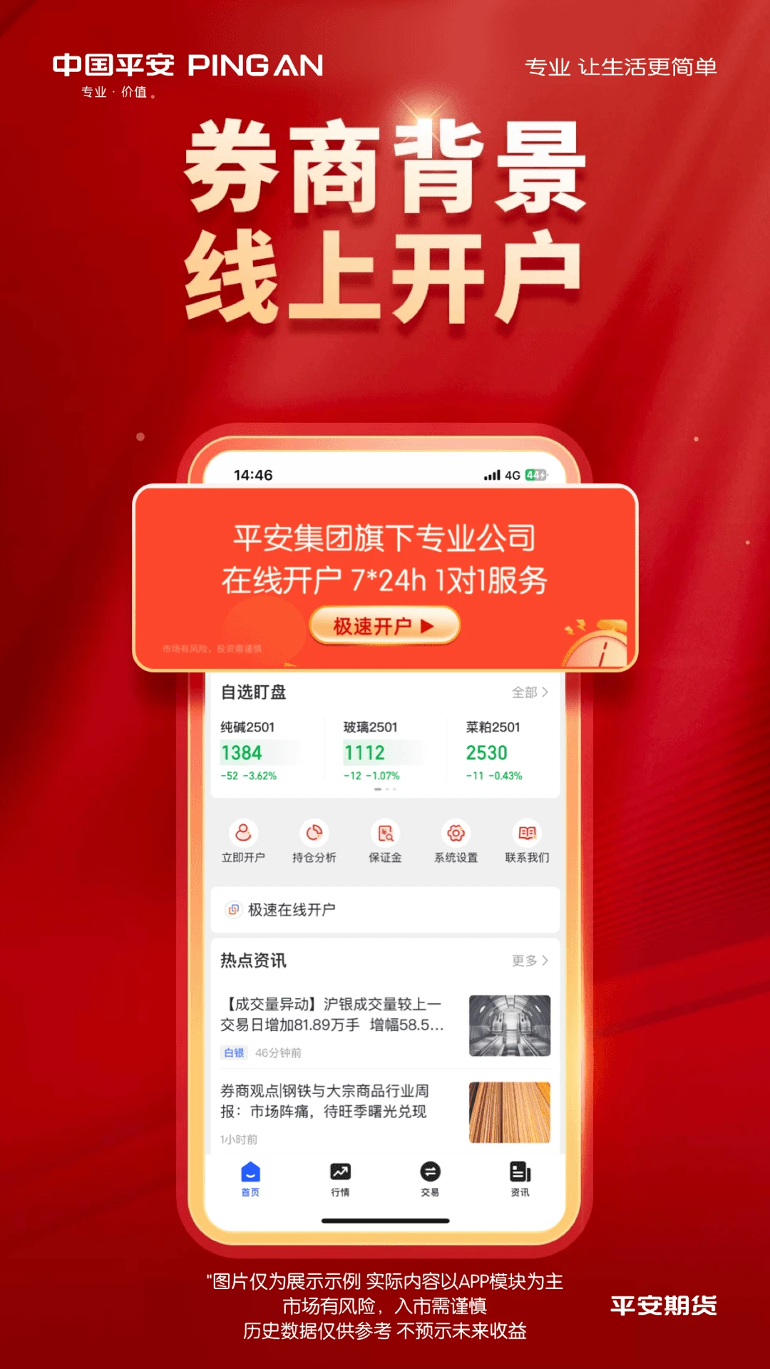 平安期货同花顺截图
