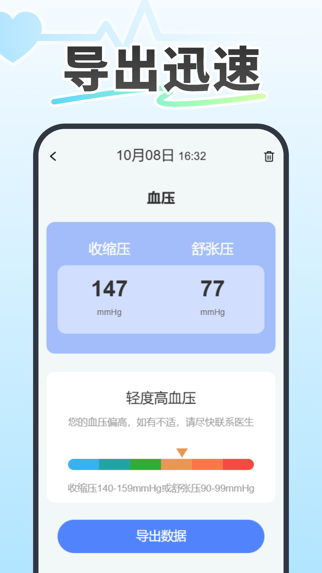 记录血压血糖截图