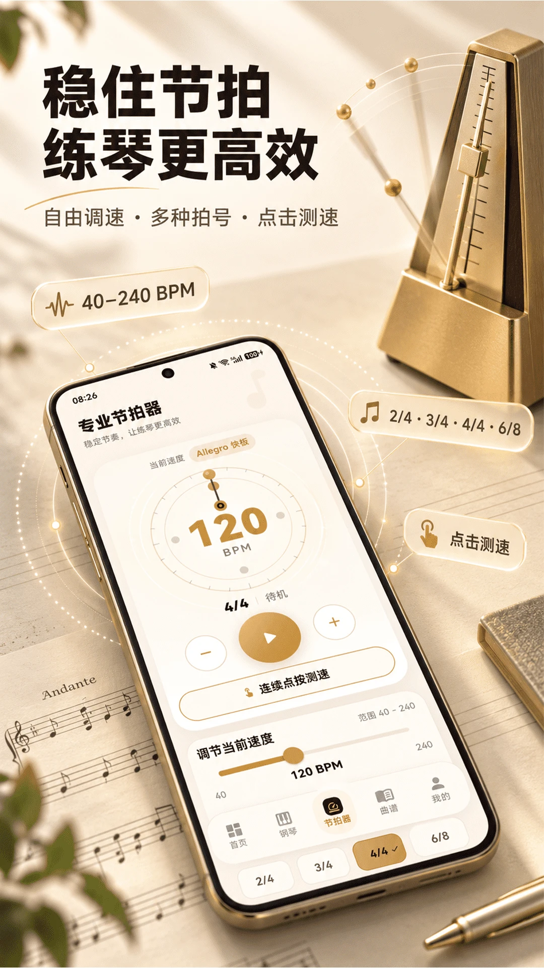 钢琴模拟器（节拍器）截图