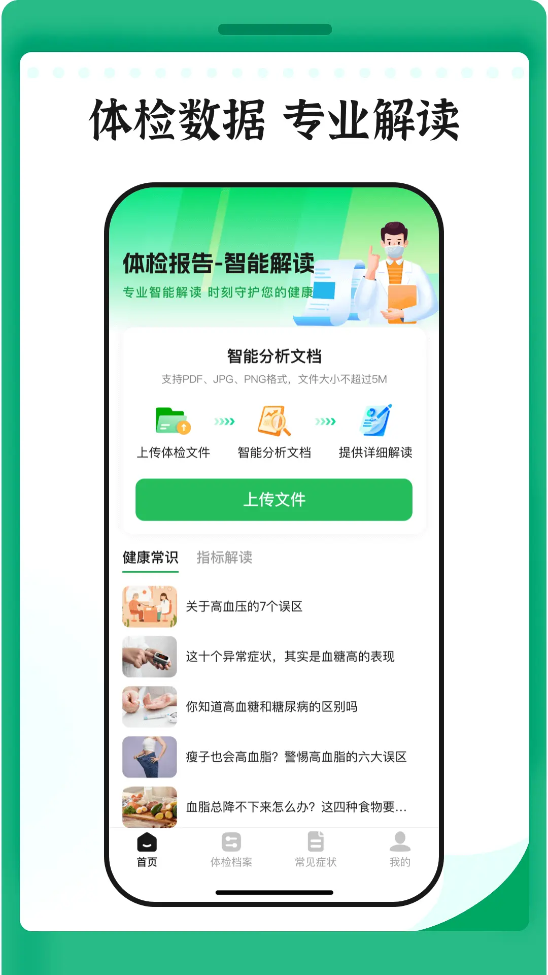 体检报告专业分析截图