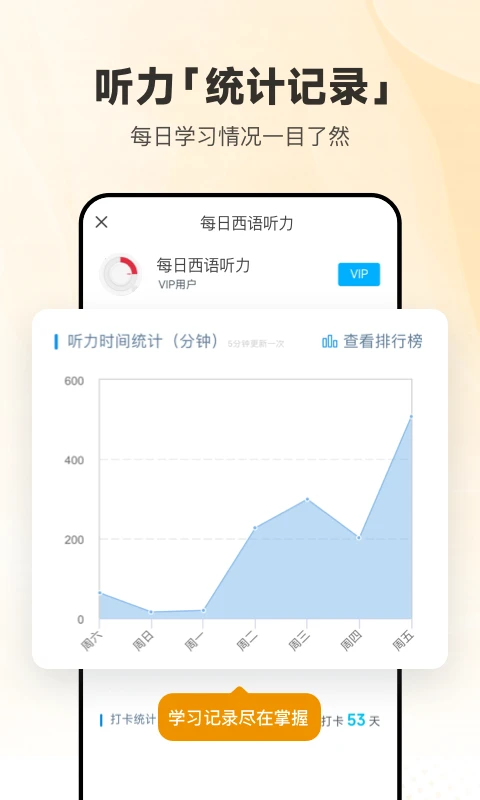 每日西语听力截图