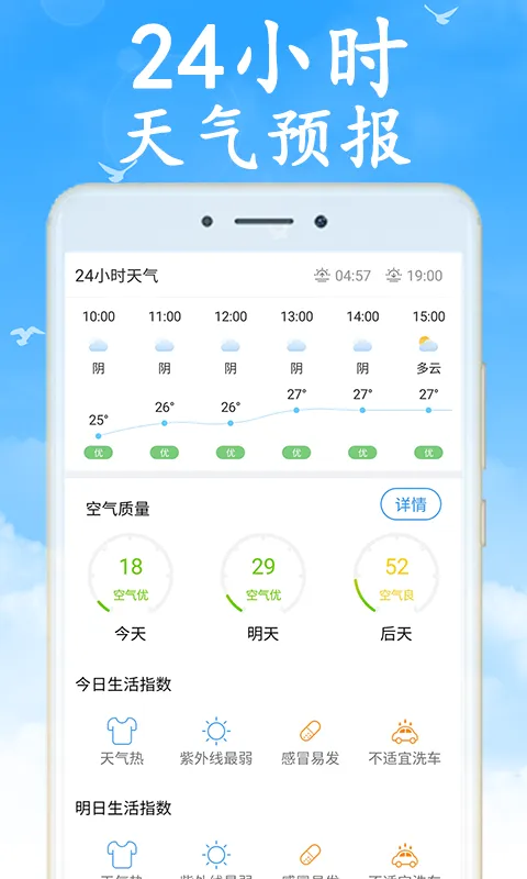 天气预报截图