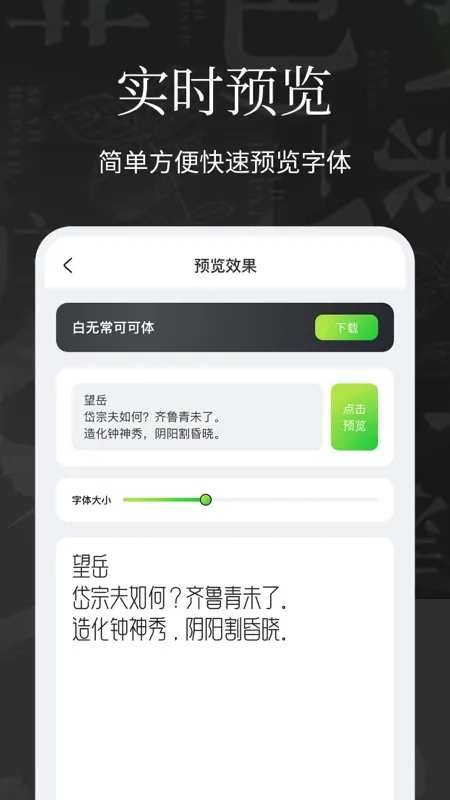 字体安装截图
