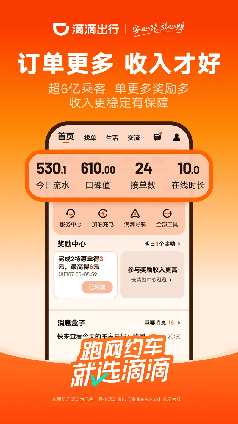 滴滴车主截图