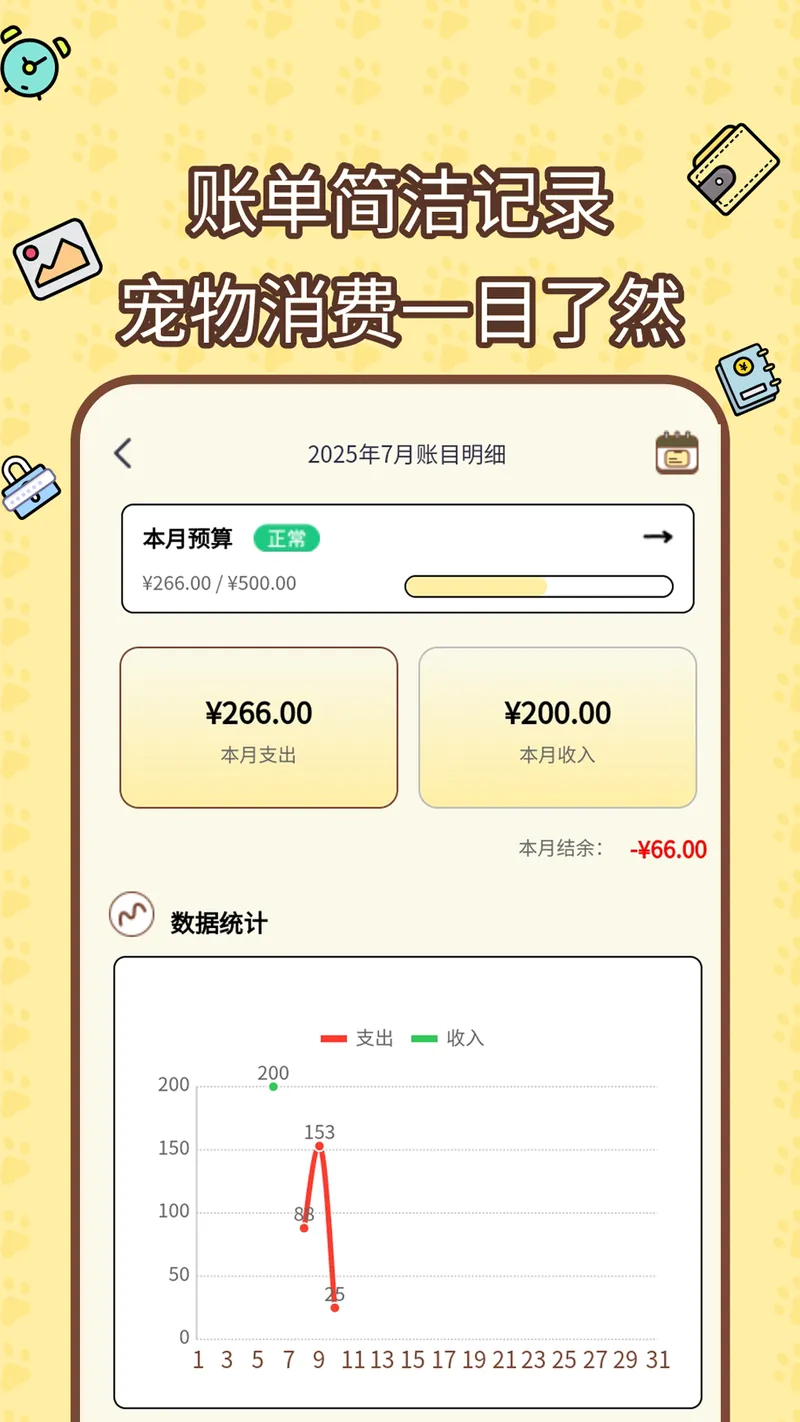 宠物记账本截图