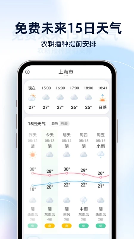 天气预报星截图